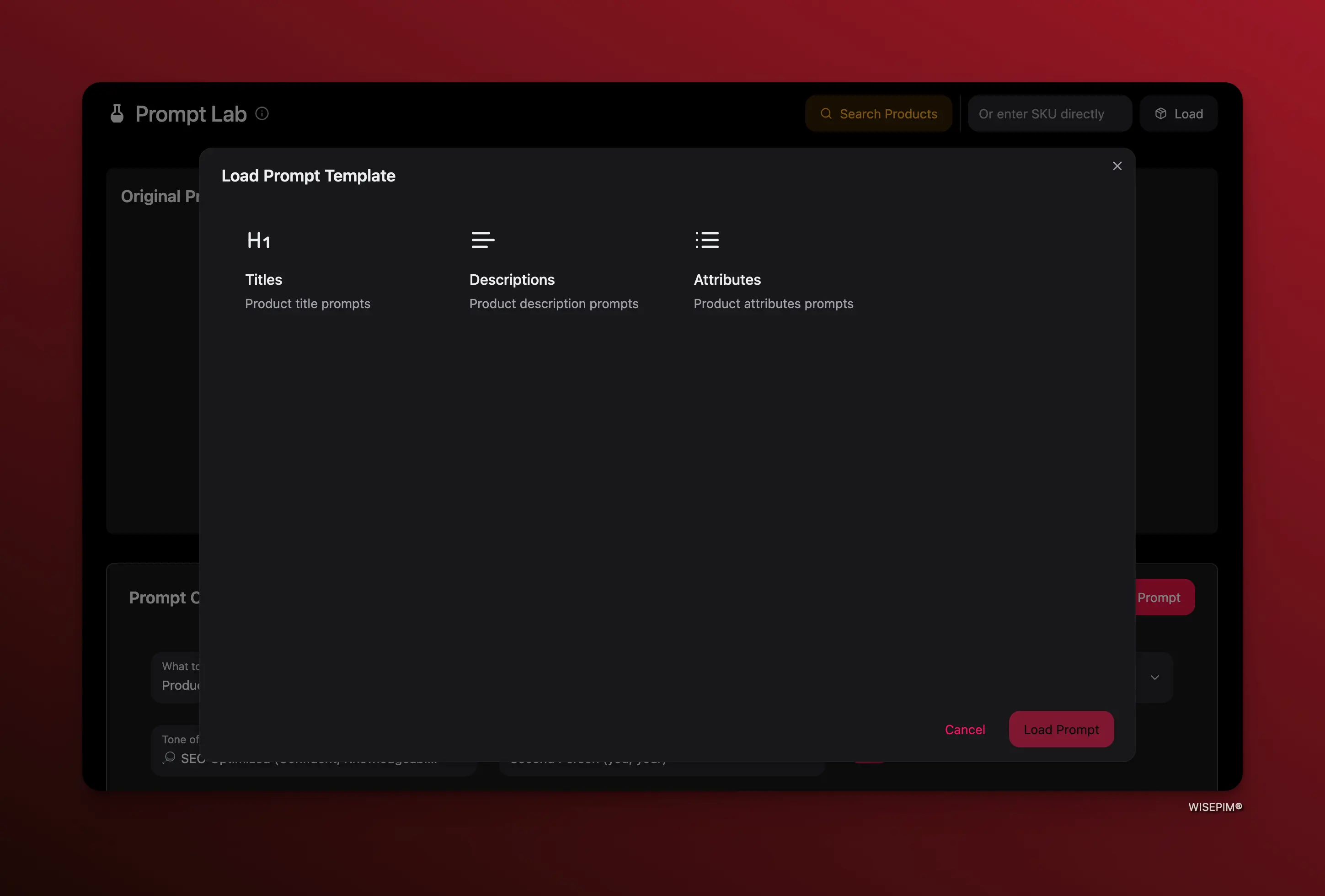 Load prompt template